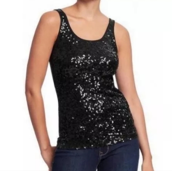 J. Crew Drapey sequin tank top SZ S - Picture 1 of 7